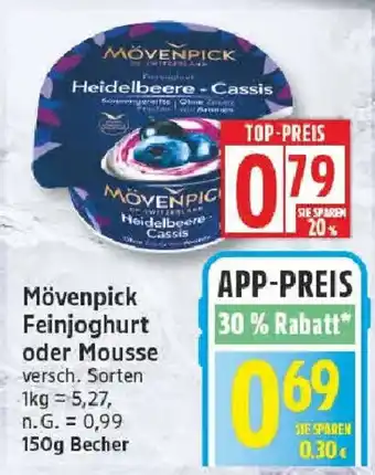 Edeka Mövenpick Feinjoghurt oder Mousse Angebot