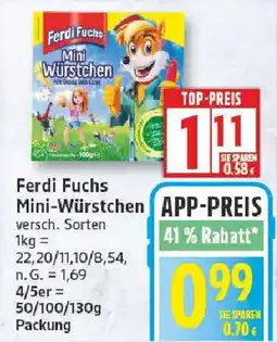 Edeka Ferdi Fuchs Mini-Würstchen Angebot