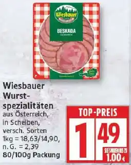 Edeka Wiesbauer Wurstspezialitäten Angebot