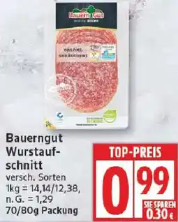 Edeka Bauerngut Wurstaufschnitt Angebot