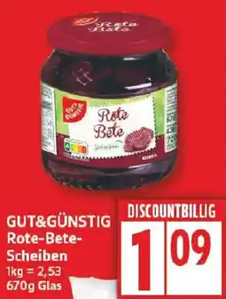 Edeka GUT&GÜNSTIG Rote-Bete- Scheiben Angebot