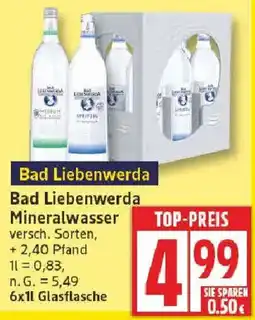 Edeka Bad Liebenwerda Bad Liebenwerda Mineralwasser Angebot