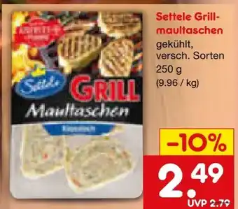 Netto Marken-Discount Settele Grillmaultaschen Angebot
