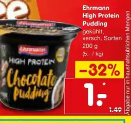Netto Marken-Discount Ehrmann High Protein Pudding Angebot