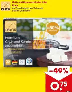 Netto Marken-Discount Dekor Grill und Kaminanzünder Angebot