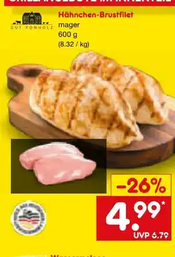 Netto Marken-Discount Gut Ponholz Hähnchen-Brustfilet Angebot