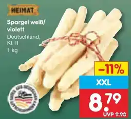 Netto Marken-Discount Heimat Spargel weiß/violett XXL Angebot