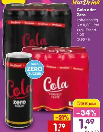 Netto Marken-Discount Star Drink Cola Angebot
