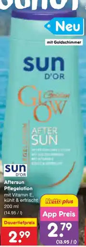 Netto Marken-Discount Sun D'Or Aftersun Pflegelotion Angebot