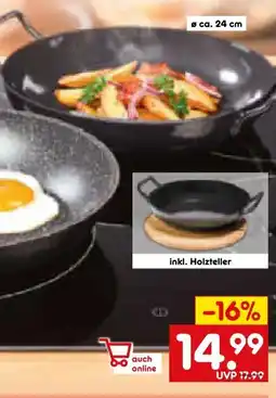 Netto Marken-Discount Krüger Kochgeschirr Schlemmerpfanne 24 cm Angebot