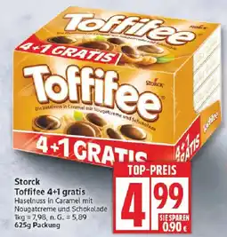 Edeka Storck Toffifee 4+1 gratis Angebot