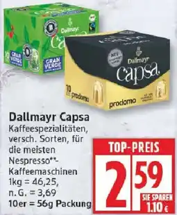 Edeka Dallmayr Capsa Angebot