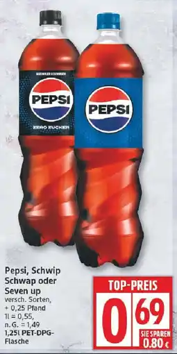 Edeka Pepsi, Schwip Schwap oder Seven up Angebot