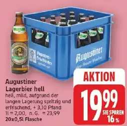 Edeka Augustiner Lagerbier hell Angebot