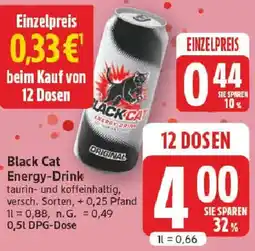 Edeka Black Cat Energy-Drink Angebot