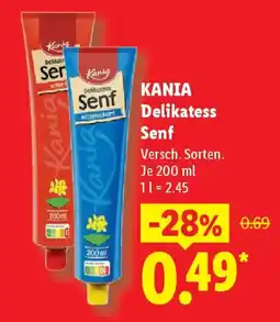 Lidl KANIA Delikatess Senf Angebot