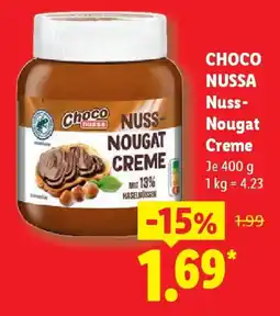 Lidl Choco nussa nuss nougat creme Angebot