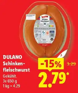 Lidl DULANO Schinkenfleischwurst Angebot