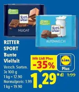 Lidl Ritter sport bunte vielfalt Angebot