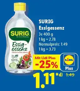 Lidl SURIG Essigessenz Angebot