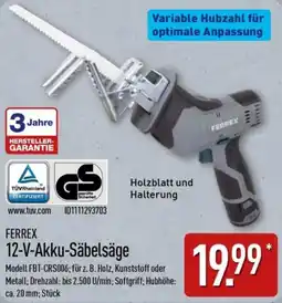 Aldi Nord FERREX 12-V-Akku-Säbelsäge Angebot