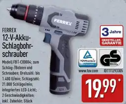 Aldi Nord FERREX 12-V-Akku Schlagbohrschrauber Angebot