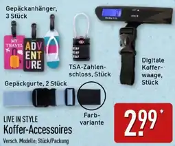 Aldi Nord LIVE IN STYLE Koffer-Accessoires Angebot
