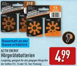 Aldi Nord ACTIV ENERGY Hörgerätebatterien Angebot