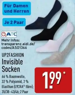 Aldi Nord UP2FASHION Invisible Socken Angebot