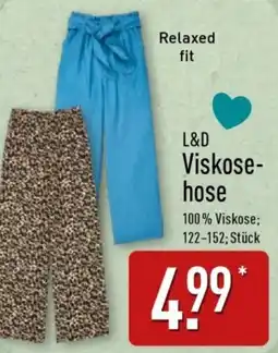 Aldi Nord L&D Viskosehose Angebot