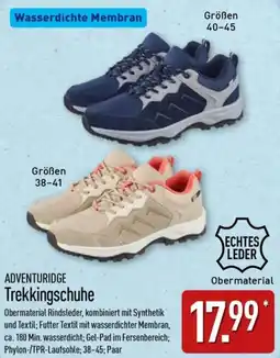 Aldi Nord ADVENTURIDGE Trekkingschuhe Angebot