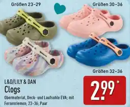 Aldi Nord L&D/LILY & DAN Clogs Angebot