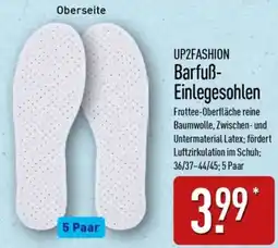 Aldi Nord UP2FASHION Barfuß Einlegesohlen Angebot
