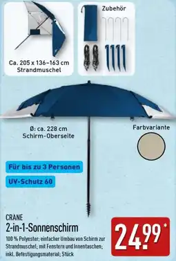 Aldi Nord CRANE 2-in-1-Sonnenschirm Angebot