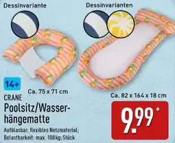 Aldi Nord CRANE Poolsitz/Wasserhängematte Angebot
