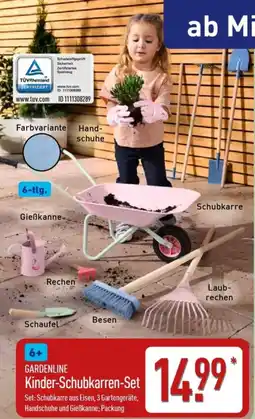Aldi Nord GARDENLINE Kinder-Schubkarren-Set Angebot