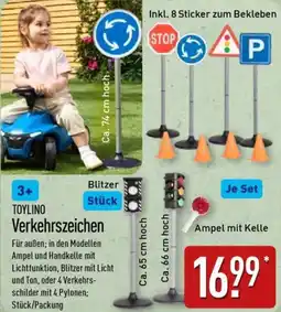 Aldi Nord TOYLINO Verkehrszeichen Angebot