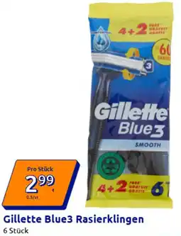 Action Gillette Blue3 Rasierklingen Angebot