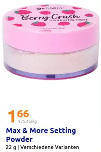 Action Max & More Setting Powder Angebot