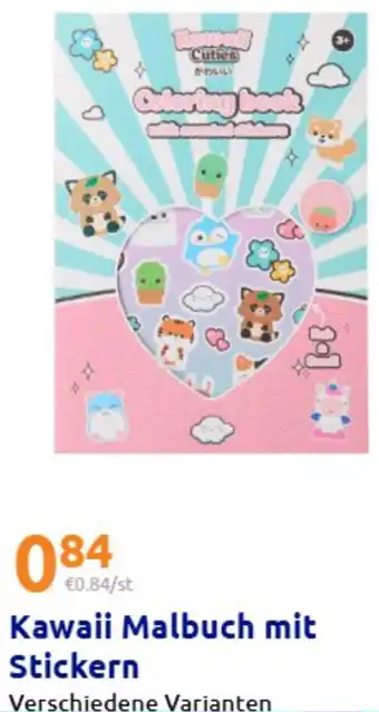 Action Kawaii Malbuch mit Stickern Angebot