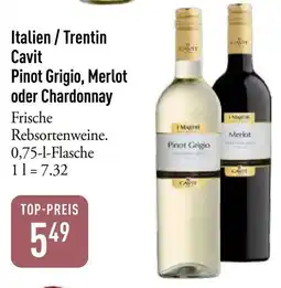 Galeria Markthalle Cavit Pinot Grigio, Merlot oder Chardonnay Angebot