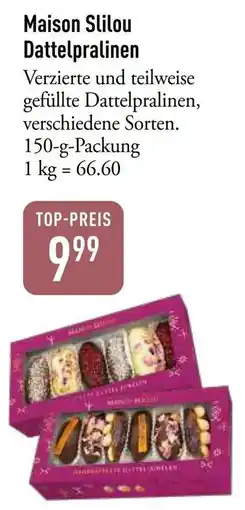 Galeria Markthalle Maison Slilou Dattelpralinen Angebot