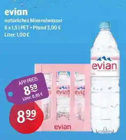 Getränke Hoffmann evian natürliches Mineralwasser Angebot