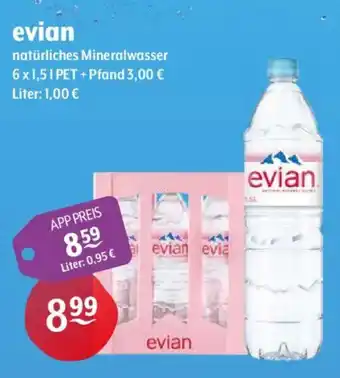 Getränke Hoffmann evian natürliches Mineralwasser Angebot