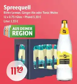 Getränke Hoffmann Spreequell Bitter Lemon, Ginger Ale oder Tonic Water Angebot
