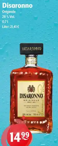 Getränke Hoffmann Disaronno Originale 28% Vol. Angebot