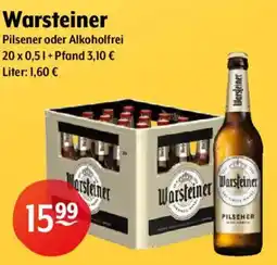 Getränke Hoffmann Warsteiner Pilsener oder Alkoholfrei Angebot