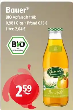 Getränke Hoffmann Bauer BIO Apfelsaft trüb Angebot