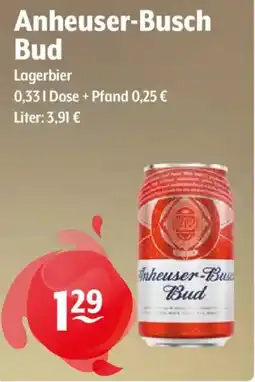 Getränke Hoffmann Anheuser-Busch Bud Lagerbier Angebot