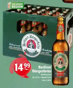 Getränke Hoffmann Berliner Bürgerbräu Rotkehlchen Angebot